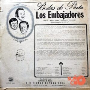 Disco de Vinilo Los Embajadores  - Bodas De Plata Vinyl Record