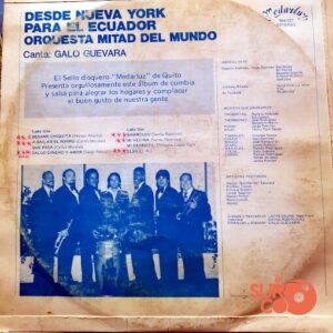 Disco de Vinilo Orquesta Mitad Del Mundo - Desde New York Para El Ecuador Cumbia Y Salsa Vinyl Record
