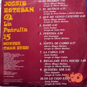 Disco de Vinilo Jossie Esteban Y La Patrulla 15 - Más Caliente Que Nunca Vinyl Record