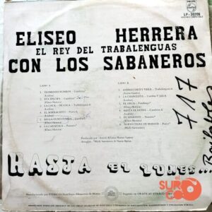 Disco de Vinilo Elíseo Herrera - Eliseo Herrera Con Los Sabaneros Vinyl Record