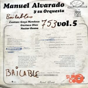 Disco de Vinilo Manuel Alvarado Y Su Orquesta  - Manuel Alvarado Y Su Orquesta Vol 5 Vinyl Record