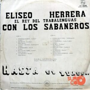 Disco de Vinilo Elíseo Herrera - Eliseo Herrera Con Los Sabaneros Vinyl Record