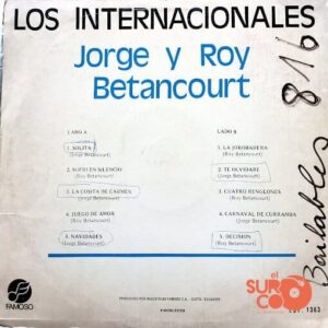 Disco de Vinilo Jorge Betancourt - Los Internacionales Vinyl Record