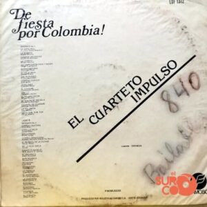 Disco de Vinilo El Cuarteto Impulso - De Fiesta Por Colombia Vol. 3 Vinyl Record