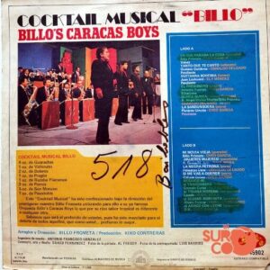 Disco de Vinilo Billo’s Caracas Boys - Cocktail Musical Billo Vinyl Record
