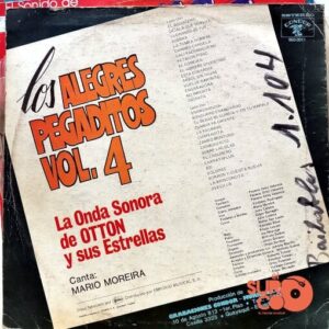 Disco de Vinilo La Onda Sonora De Otton - Los Alegres Pegaditos Vol. 4 Vinyl Record