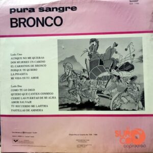 Disco de Vinilo Bronco - Pura Sangre Vinyl Record