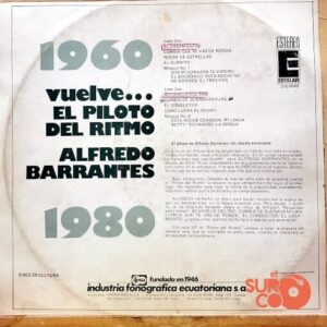 Disco de Vinilo Alfredo Barrantes - Vuelve El Piloto Del Ritmo Vinyl Record