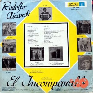 Disco de Vinilo Rodolfo Aicardi - El Incomparable… Vinyl Record