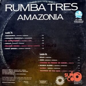 Disco de Vinilo Rumba Tres - Amazonía Vinyl Record
