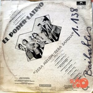 Disco de Vinilo El Poder Latino - Sera Melón, Sera Sandia Vinyl Record