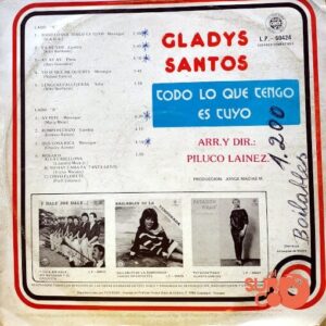 Disco de Vinilo Gladys Santos - Todo Lo Que Tengo Es Tuyo Vol. 3 Vinyl Record