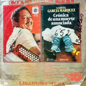 Disco de Vinilo Lisandro Meza   - Canción Para Una Muerte Anunciada Vinyl Record