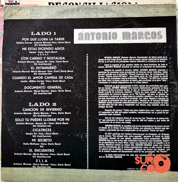 Disco de Vinilo Antonio Marcos - Antonio Marcos Vinyl Record