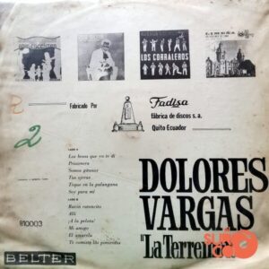Disco de Vinilo Dolores Vargas - Dolores Vargas “La Terremoto” Vinyl Record
