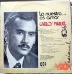 Disco de Vinilo Carlos Miguel - Lo Nuestro Es… Amor Vinyl Record