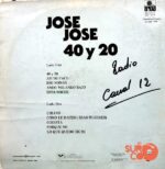 Disco de Vinilo José José - 40 Y 20 Vinyl Record