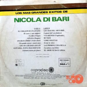 Disco de Vinilo Nicola Di Bari - Los Mas Grandes Éxitos De Nicola Di Bari Vinyl Record
