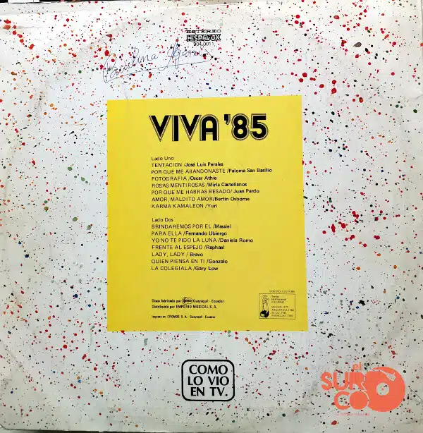 Disco de Vinilo Varios - Viva 85 Vinyl Record