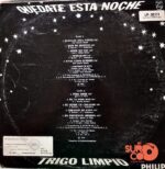 Disco de Vinilo Trigo Limpio  - Quédate Esta Noche Vinyl Record