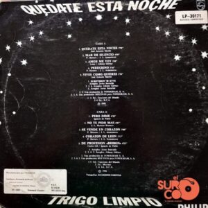 Disco de Vinilo Trigo Limpio  - Quédate Esta Noche Vinyl Record
