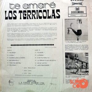 Disco de Vinilo Los Terrícolas - Te Amaré Vinyl Record
