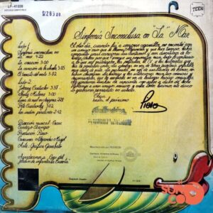 Disco de Vinilo Piero - Sinfonía Inconclusa En La Mar Vinyl Record