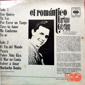 Disco de Vinilo Enrique Guzmán - Éxitos Internacionales Vinyl Record
