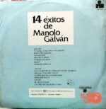 Disco de Vinilo Manolo Galván - 14 Éxitos De Manolo Galván Vinyl Record