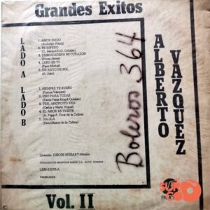 Disco de Vinilo Alberto Vázquez - Grandes Éxitos De Alberto Vázquez Vinyl Record