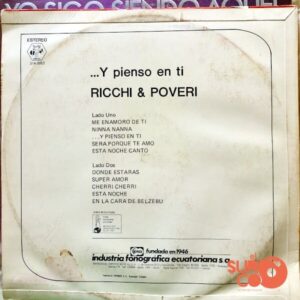 Disco de Vinilo Ricchi & Poveri - Y Pienso En Ti Vinyl Record