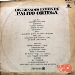 Disco de Vinilo Palito Ortega - Los 20 Más Grandes Éxitos De Palito Ortega Vinyl Record