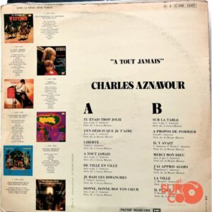Disco de Vinilo Charles Aznavour - A Tout Jamais Vinyl Record