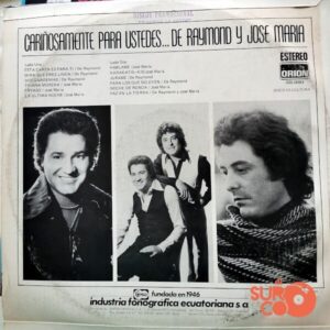 Disco de Vinilo Raymond Y José María - Cariñosamente Para Ustedes Vinyl Record