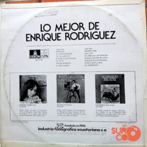 Disco de Vinilo Enrique Rodríguez - Los Mejor De Enrique Rodríguez Vinyl Record