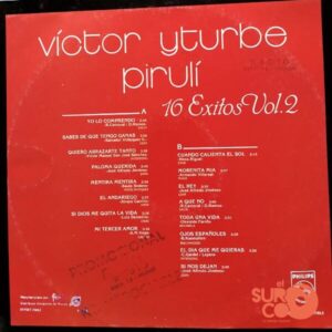 Disco de Vinilo Victor Yturbe - 16 Éxitos II Vinyl Record