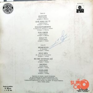 Disco de Vinilo Camilo Sesto - Memorias Vinyl Record