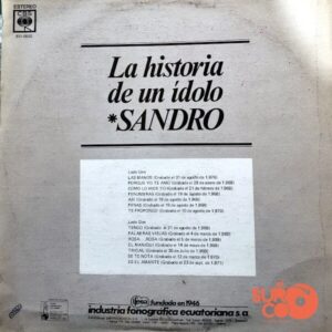Disco de Vinilo Sandro - La Historia De Un Ídolo Vinyl Record