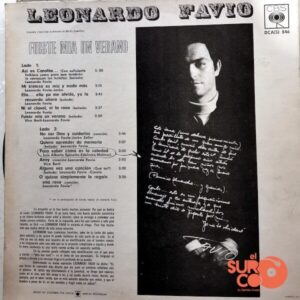 Disco de Vinilo Leonardo Favio - Fuiste Mía Un Verano Vinyl Record