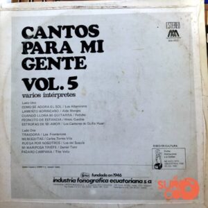 Disco de Vinilo Varios - Cantos Para Mi Gente Vol 5 Vinyl Record