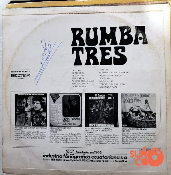 Disco de Vinilo Rumba Tres - Rumba Tres Vinyl Record