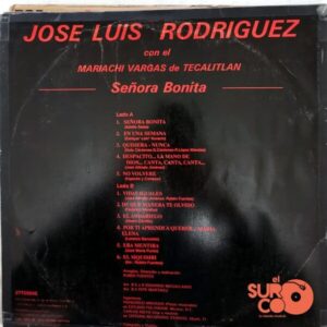 Disco de Vinilo José Luis Rodríguez - José Luis Rodríguez Con El Mariachi Vargas De Tecalitlan Vinyl Record