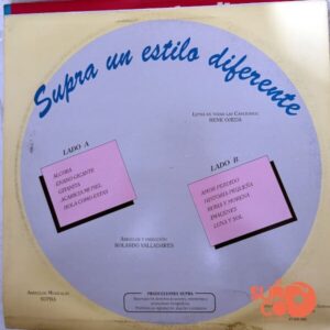 Disco de Vinilo Supra - Un Estilo Diferente Vinyl Record