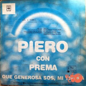 Disco de Vinilo Piero - Que Generosa, Sos Mi Tierra Vinyl Record