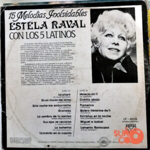 Disco de Vinilo Estela Raval - 15 Melodías Inolvidables Vinyl Record