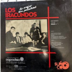 Disco de Vinilo Los Iracundos - Lo Mejor Sin Palabras Vinyl Record