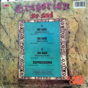 Disco de Vinilo Gregorian - So Sad Vinyl Record