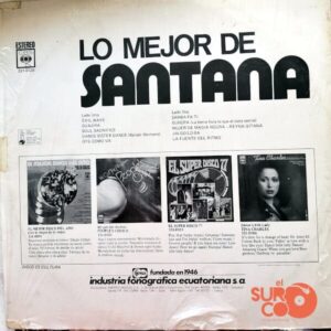 Disco de Vinilo Santana - Lo Mejor De Santana Vinyl Record