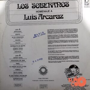 Disco de Vinilo Los Soberanos - Homenaje A Luis Arcaraz Vinyl Record