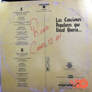 Disco de Vinilo Varios - Las Canciones Populares Que Usted Quería Vinyl Record